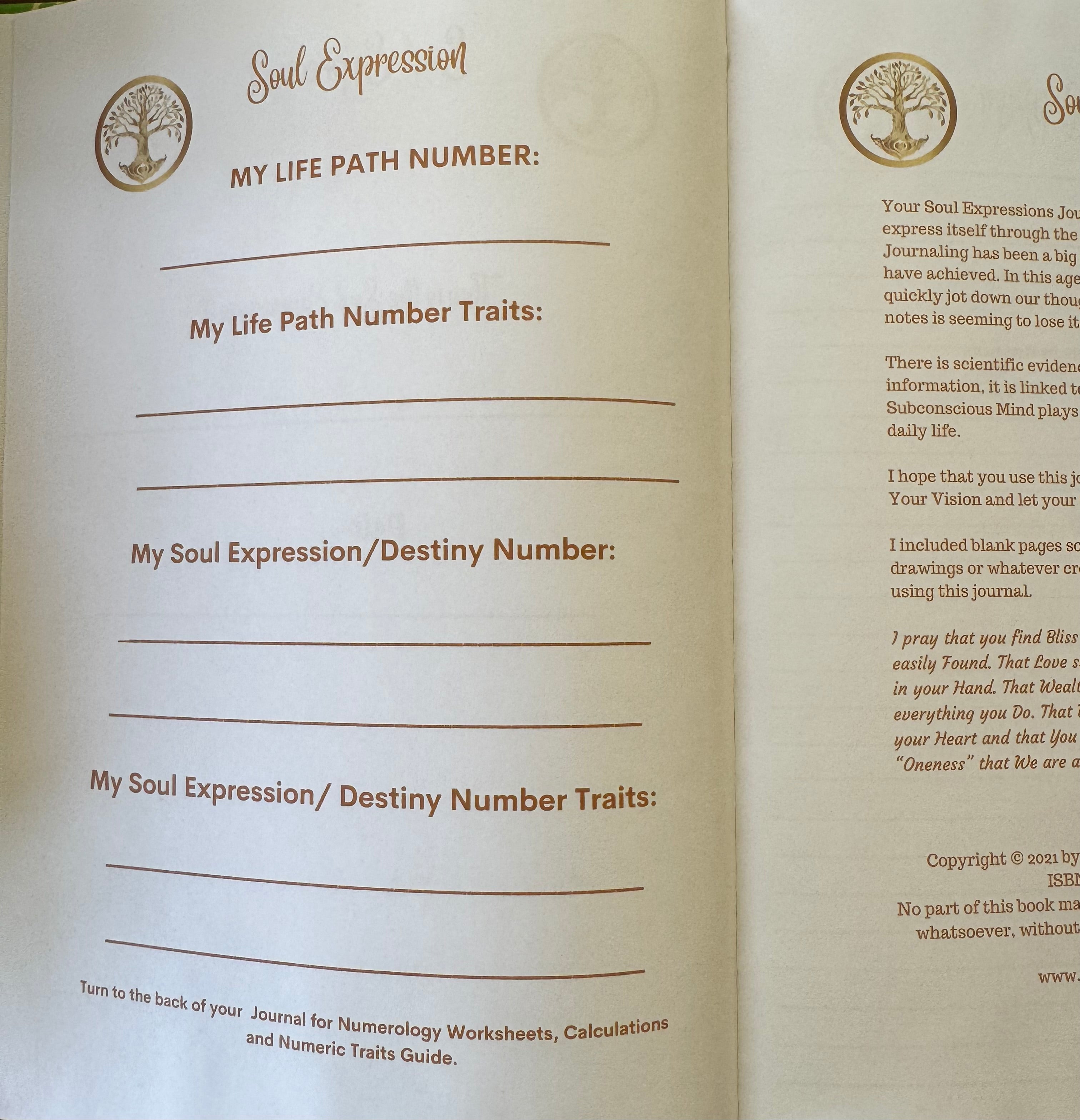My Soul Expressions Journal
